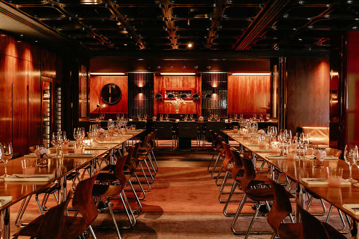 Shot of TOWN's private dining room