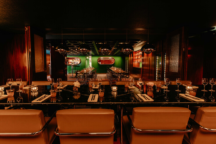 Shot of TOWN's private dining room